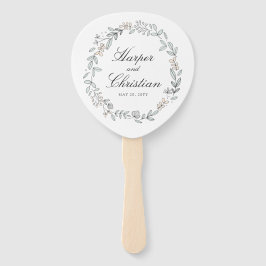 Delikate Hochzeit mit Flora und Foto Fächer