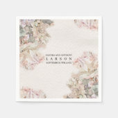 Delikate Hochzeitsdinner Serviette (Vorderseite)