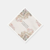 Delikate Hochzeitsdinner Serviette (Ecke)