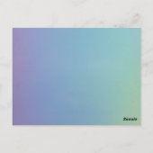 Delikate Hochzeitseinladung Postkarte (Rückseite)