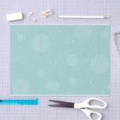 DELIKATE ICY BLUE POLKA DOT PATTERN TISSUPAPIER SEIDENPAPIER (Handwerk)