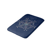 Delikate Iridescent Snowflake Bath Mat Badematte (Schrägansicht)