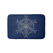 Delikate Iridescent Snowflake Bath Mat Badematte (Vorderseite)