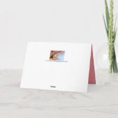 Delikate japanische Aprikosenblüten Dankeskarte (Rückseite)