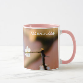 Delikate japanische Aprikosenblüten Tasse