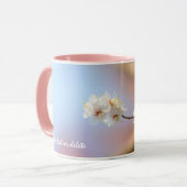 Delikate japanische Aprikosenblüten Tasse (Vorderseite Links)