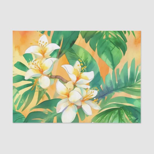 Delikate Jasmine-Blume Seidenpapier (Vorderseite)