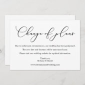 Delikate Kalligrafie Hochzeitwechsel Save The Date (Vorne/Hinten)