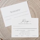 Delikate Kalligrafie Wedding RSVP Card