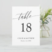 Delikate Kalligraphiebezeichnungen und Tabelle mit (Stehend Vorderseite)