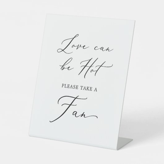 Delikate kalligraphische Liebe kann heißen Hochzei Sockelschild (Vorderseite)