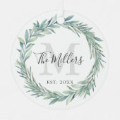 Delikate Kleider Weihnachtsfeiertage Keramik Ornament Aus Metall (Vorderseite)