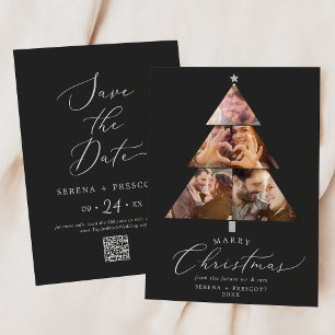 Delikate Kohle Heiraten Weihnachtsbaum Urlaub Save The Date