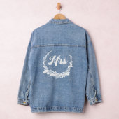 Delikate Kranz Frau Wedding Design Jeansjacke (Hangar)