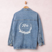 Delikate Kranz Frau Wedding Design Jeansjacke (Hangar)