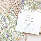 Delikate Kräutergartenhochzeit Einladung