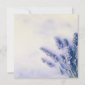 Delikate Lavendel-Beerdigungskarte Einladung (Rückseite)
