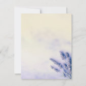 Delikate Lavendel-Feier zur Lebenskarte Einladung (Rückseite)