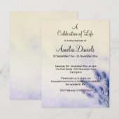 Delikate Lavendel-Feier zur Lebenskarte Einladung (Vorne/Hinten)