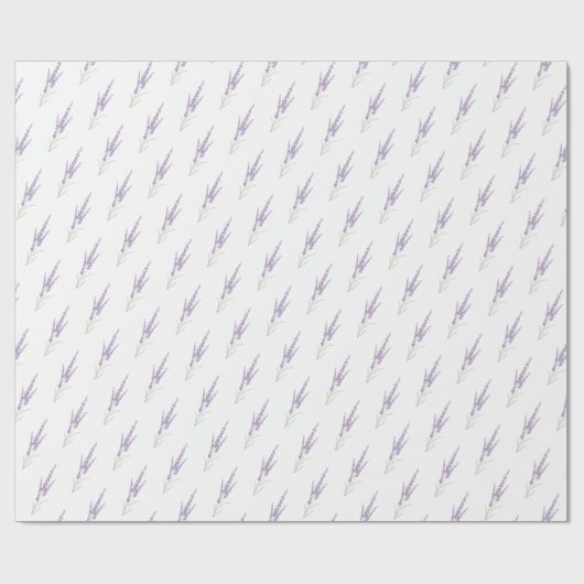 Delikate Lavendel Herb Blume Trockenmassage Geschenkpapier (Flach)
