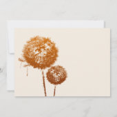 Delikate Leuchte Begräbniskarte Einladung (Rückseite)