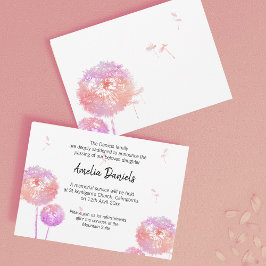 Delikate Leuchte Begräbniskarte Einladung