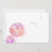 Delikate Leuchte Begräbniskarte Einladung (Rückseite)