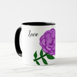 Delikate Liebe der Lila Blume Tasse