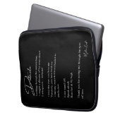 Delikate Liebe Gedicht Poetry Mauer Posterdekor Laptopschutzhülle (Vorderseite Links)