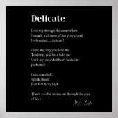 Delikate Liebe Gedicht Poetry Mauer Posterdekor Poster (Vorne)