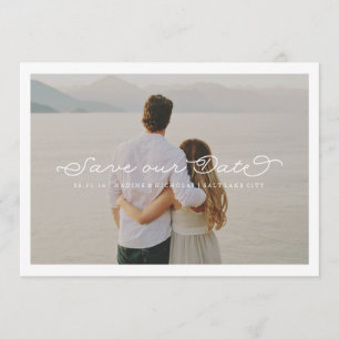 Delikate Liebe Save the Date Hochzeitsüberlagerung