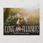 Delikate Liebe und danke Hochzeit Dankeschön Card Postkarte