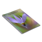 Delikate Lila Blume Nature Notebook Notizblock (Rechte Seite)