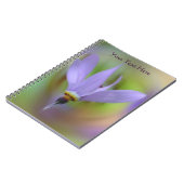 Delikate Lila Blume Nature Notebook Notizblock (Linke Seite)