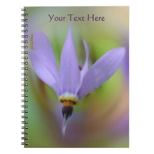 Delikate Lila Blume Nature Notebook Notizblock (Vorderseite)
