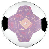 Delikate Lila Florale und Bows Fußball (Gedreht)