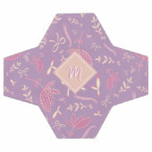 Delikate Lila Florale und Bows Fußball (Flach)