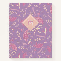 Delikate Lila Florale und Bows