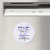 Delikate Lila Iris Save the Date Magnet (In Situ (Geschirrspüler))