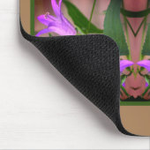 Delikate Lila Lily-Blume Abstrakt Personalisiert Mousepad (Ecke)
