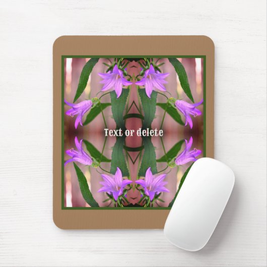 Delikate Lila Lily-Blume Abstrakt Personalisiert Mousepad (Mit Mouse)