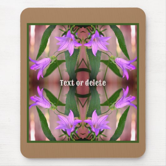 Delikate Lila Lily-Blume Abstrakt Personalisiert Mousepad (Vorne)