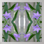 Delikate Lila Lily-Blume Abstrakt Poster (Vorne)