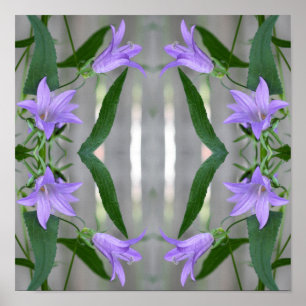 Delikate Lila Lily-Blume Abstrakt Poster