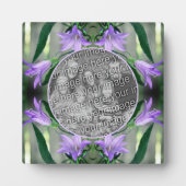 Delikate Lila Lily-Blume hinzufügen Ihr Foto Fotoplatte (Vorderseite)