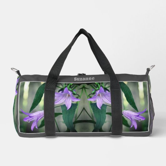 Delikate Lila Lily-Blume Personalisiert Duffle Bag (Vorderseite)
