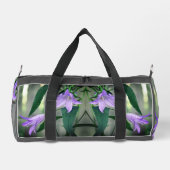 Delikate Lila Lily-Blume Personalisiert Duffle Bag (Rückseite)