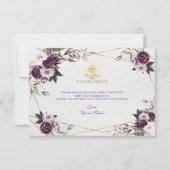 Delikate Lila Pink Peony Blume Heilige Kommune Dankeskarte (Vorderseite)