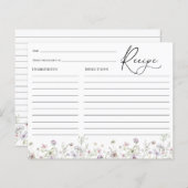 Delikate Lila Wildblume Brautparty Rezept (Vorne/Hinten)