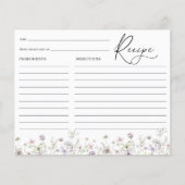 Delikate Lila Wildblume Brautparty Rezept (Vorderseite)